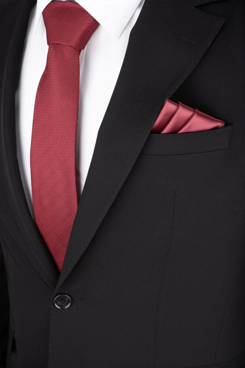 Siyah Comfort Fit Mono Yaka Klasik Takım Elbise - Saykı (1)