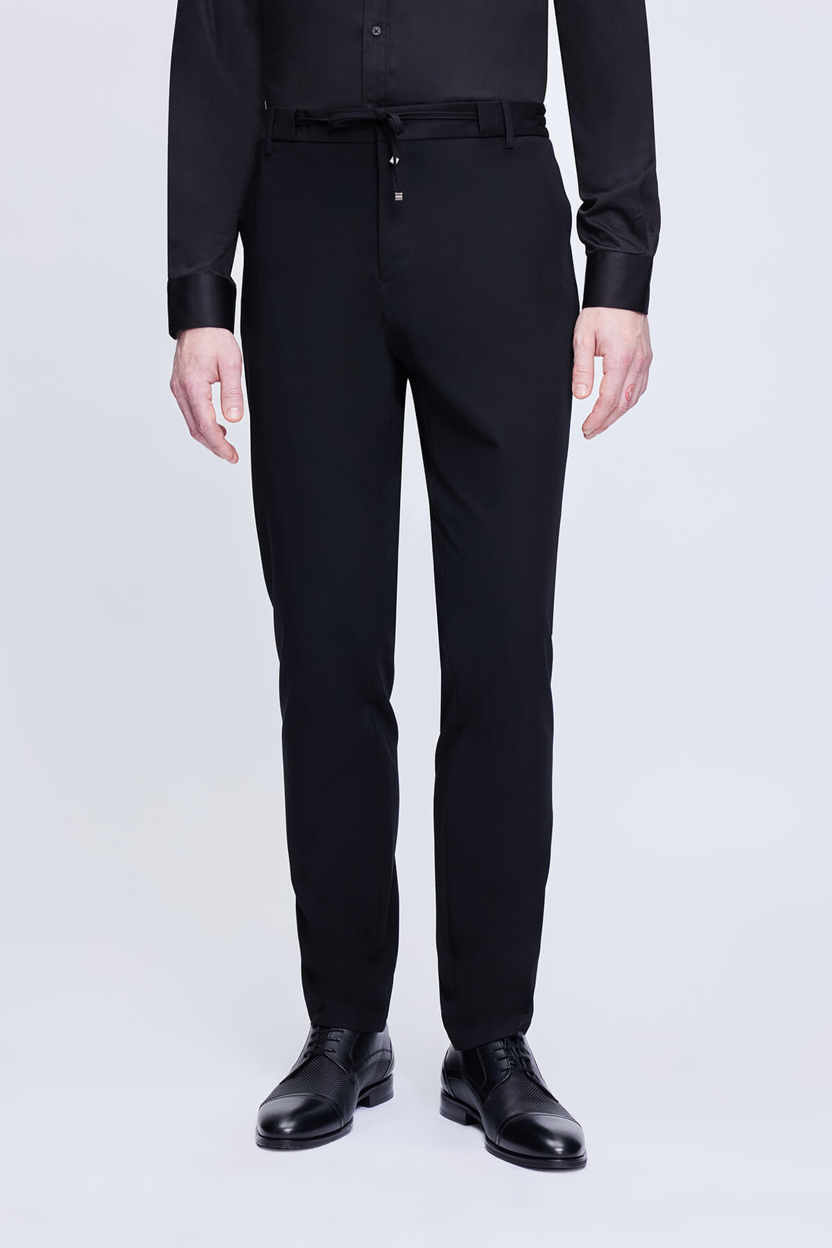 Siyah Comfort Fit Mono Yaka Takım Elbise - 3