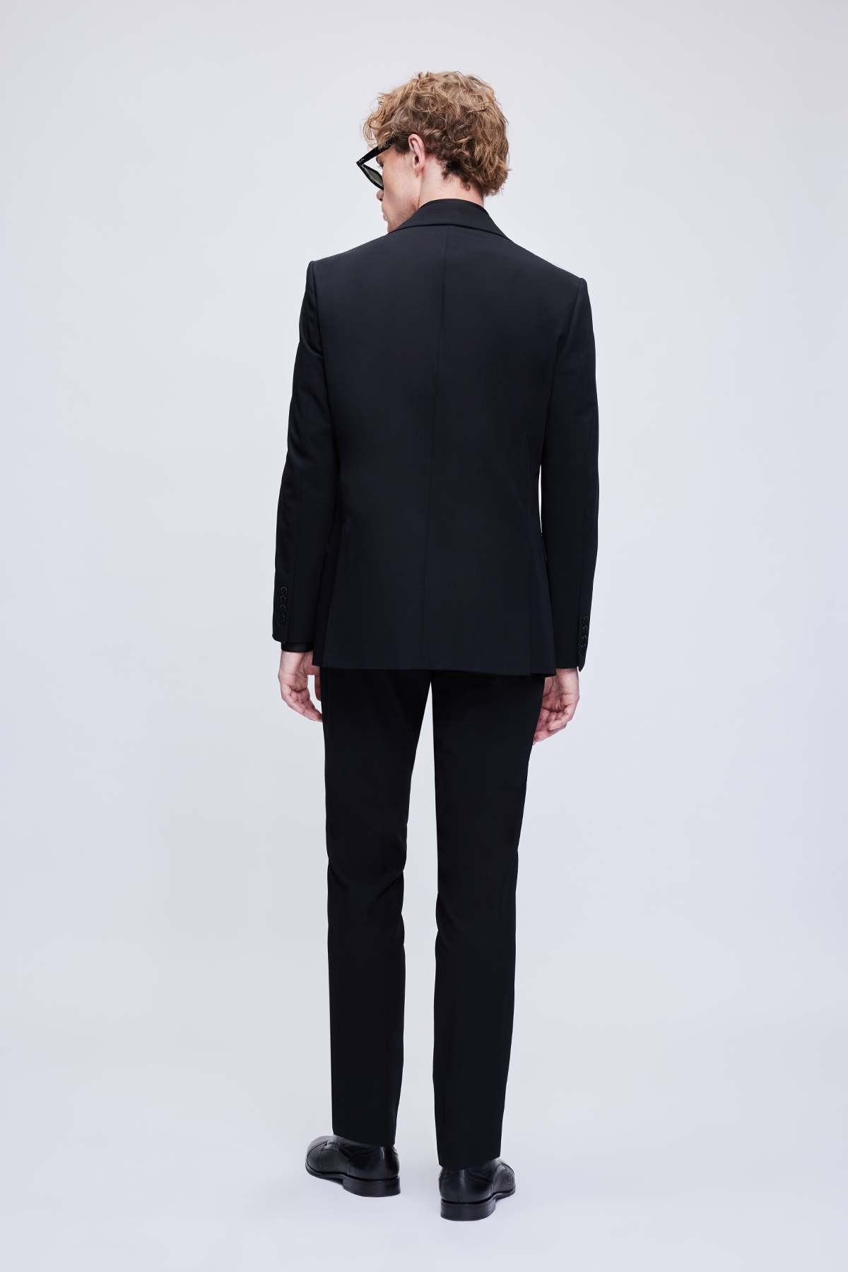 Siyah Comfort Fit Mono Yaka Takım Elbise - 8