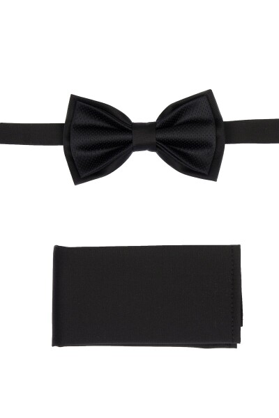 Siyah Papyon Mendil Set - 1