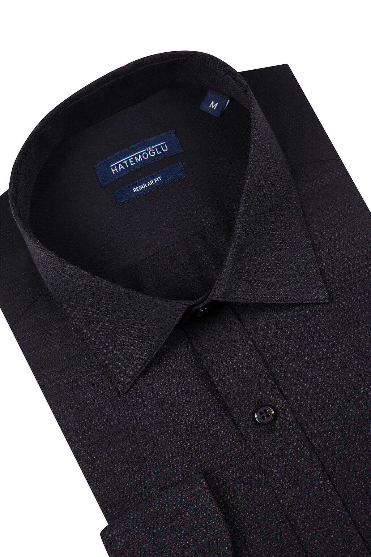 Siyah Desenli Regular Gömlek - 2