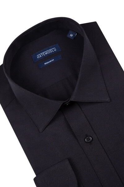 Siyah Desenli Regular Gömlek - 2