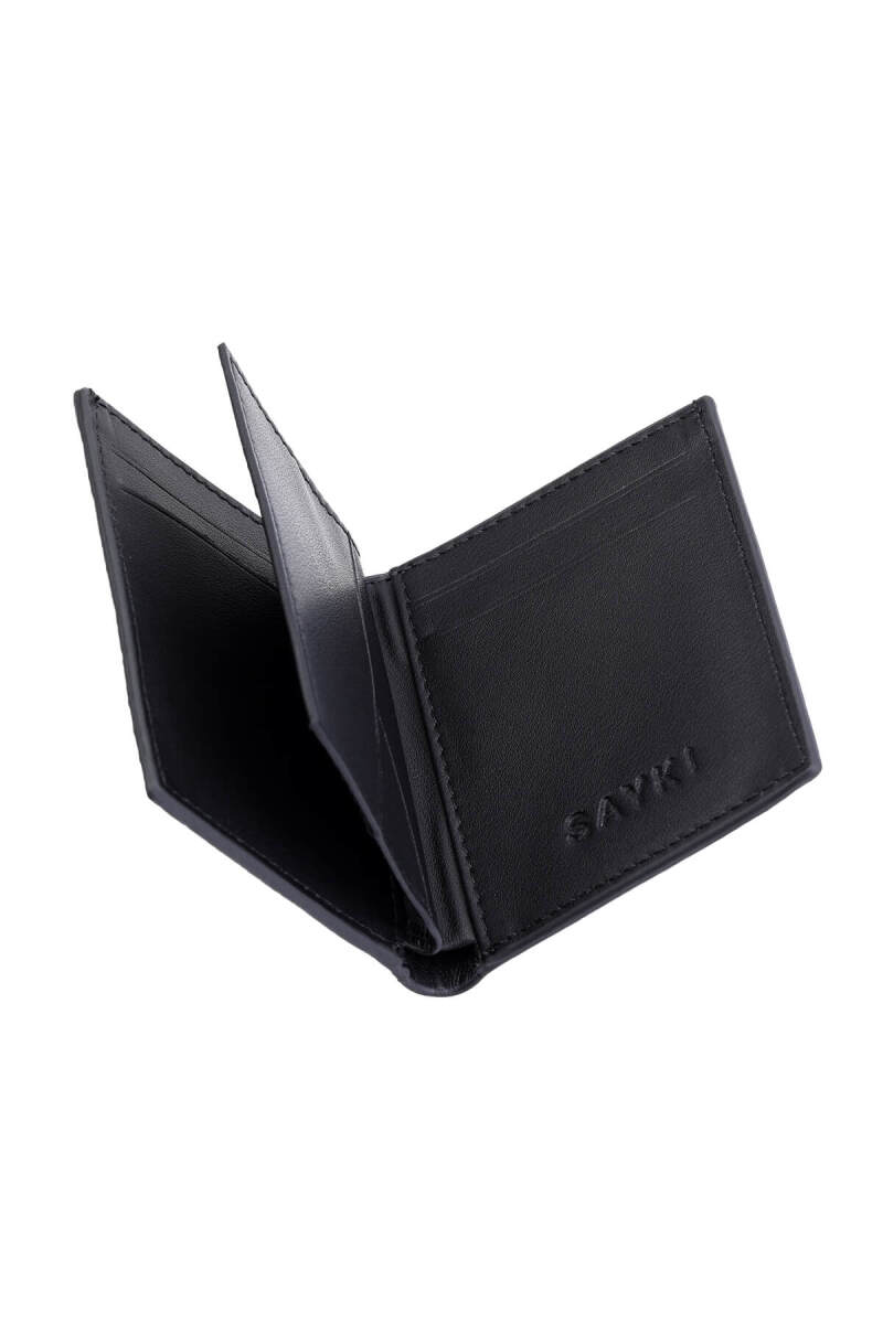 Siyah Desenli %100 Deri Cüzdan - HATEM SAYKI (1)