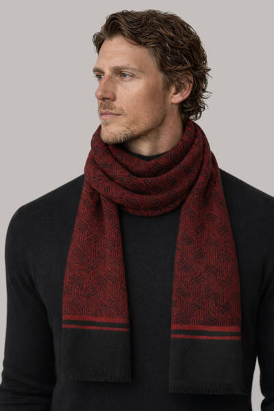 Siyah Çift Taraflı Atkı 