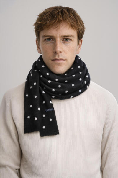 Siyah Çift Taraflı Atkı - 1