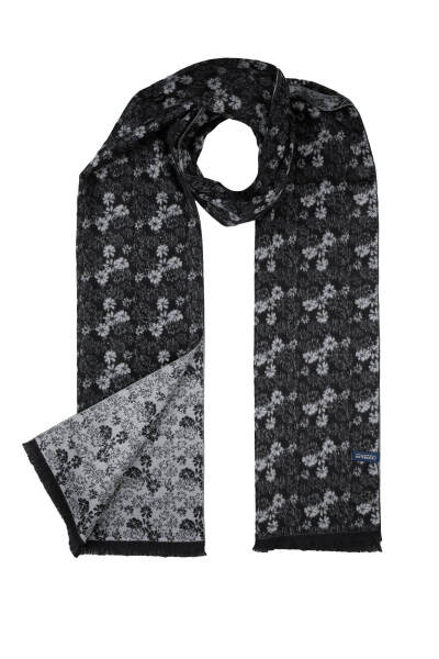 Siyah Desenli Atkı - 2