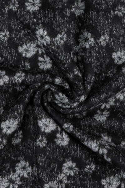 Siyah Desenli Atkı - 4