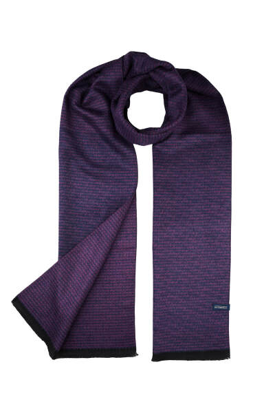 Siyah Desenli Atkı - 2