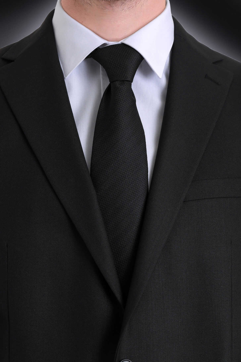 Siyah Klasik Kravat - Hatemoğlu
