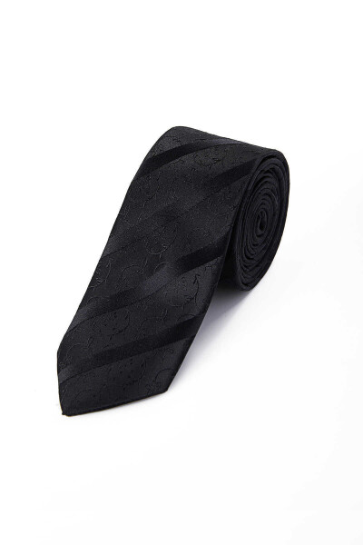 Siyah Desenli Kravat - 1