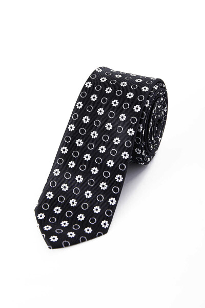 Siyah Desenli Kravat - 1