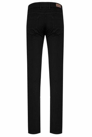 Siyah Desenli Slim Fit Spor Pantolon - Thumbnail