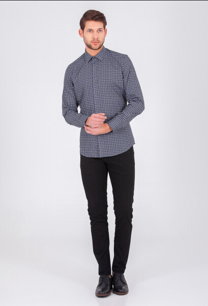 Siyah Slim Fit Pantolon - 4