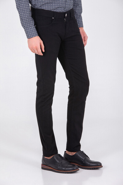 Siyah Slim Fit Pantolon - 6