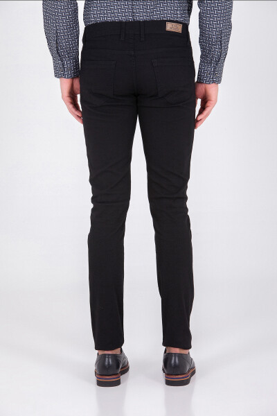 Siyah Slim Fit Pantolon - 8