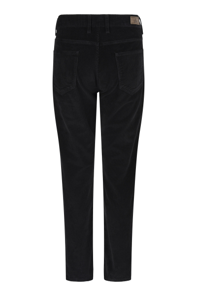 Siyah Dinamik Fit 5 Cep Kadife Pantolon - 2