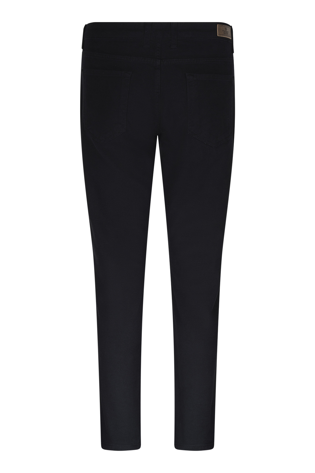 Siyah Rahat Kesim 5 Cep Pamuklu Kanvas Pantolon - 2