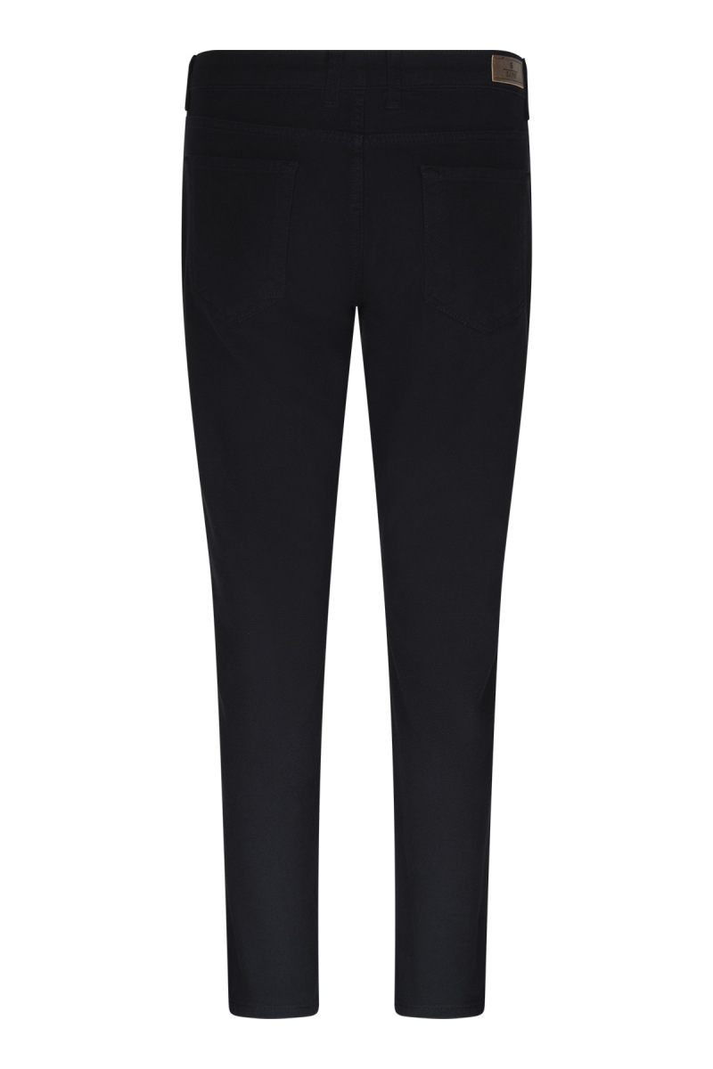 Siyah Rahat Kesim 5 Cep Pamuklu Kanvas Pantolon - Hatem Saykı (1)