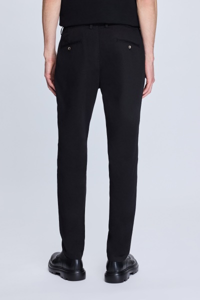 Siyah Dinamik Fit Desenli Yandan Cepli Casual Jogger Pantolon - 4