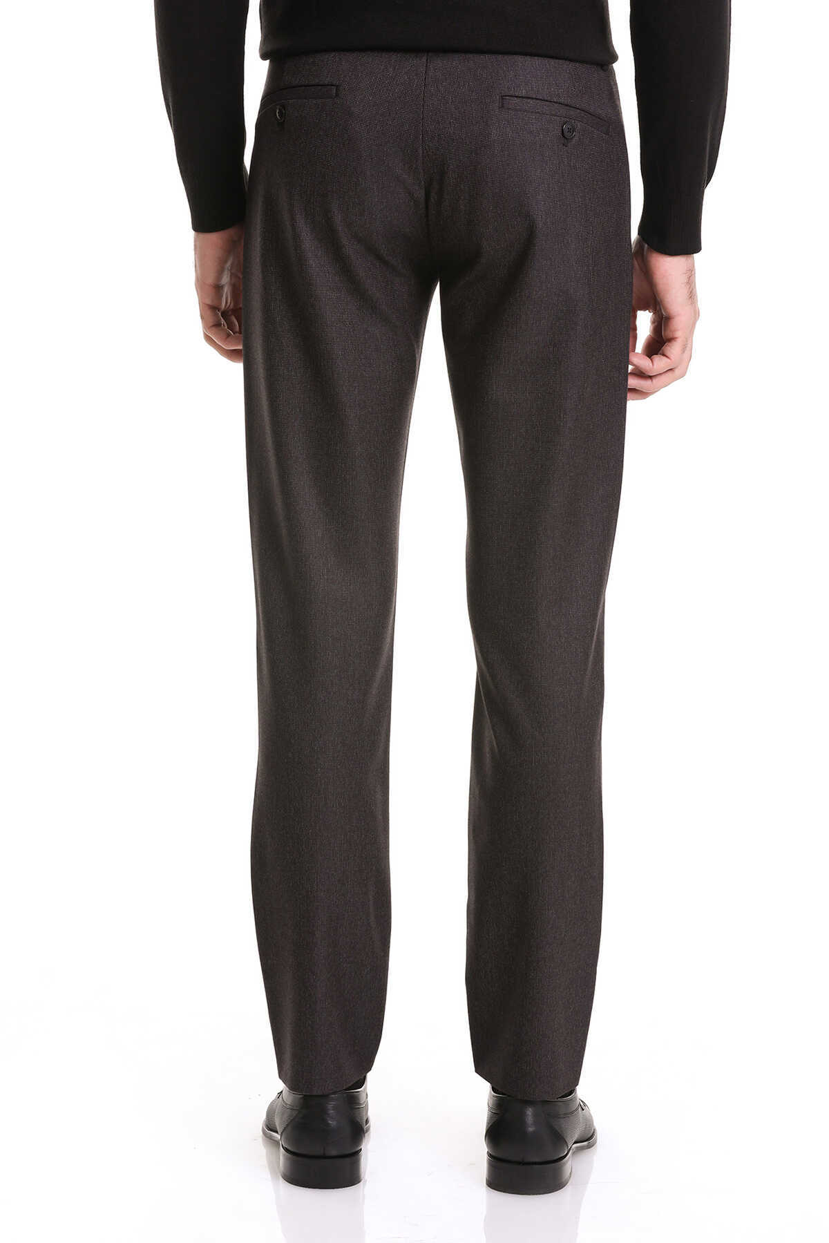 Siyah Dinamik Fit Desenli Yandan Cepli Jogger Pantolon - 4