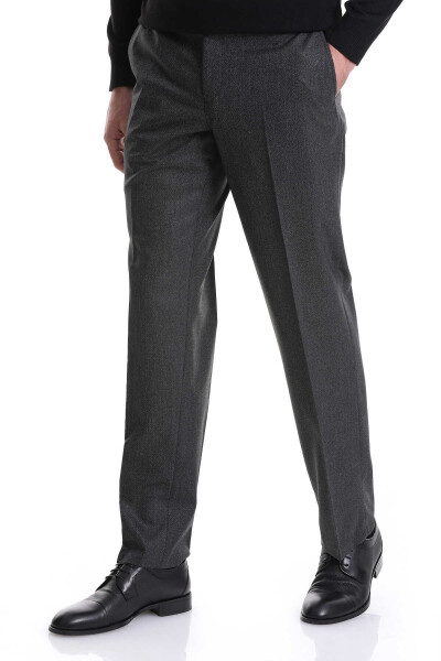 Siyah Dinamik Fit 5 Cep Basic Kanvas Pantolon - 3