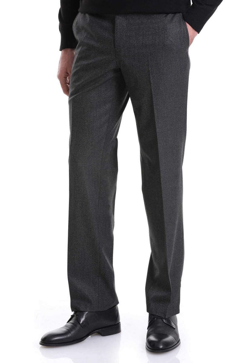 Siyah Dinamik Fit 5 Cep Basic Kanvas Pantolon - Hatem Saykı (1)