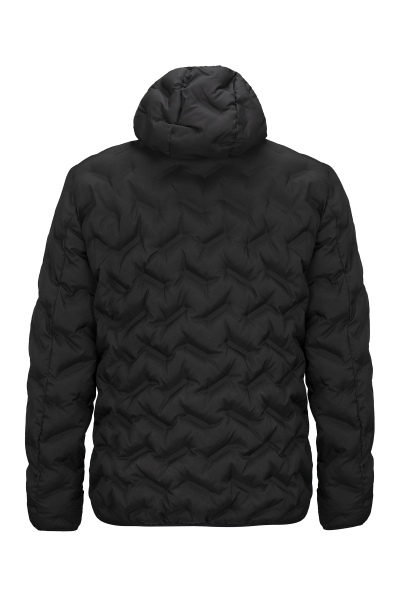 Siyah Dinamik Fit Kapüşonlu Şişme Mont - 2