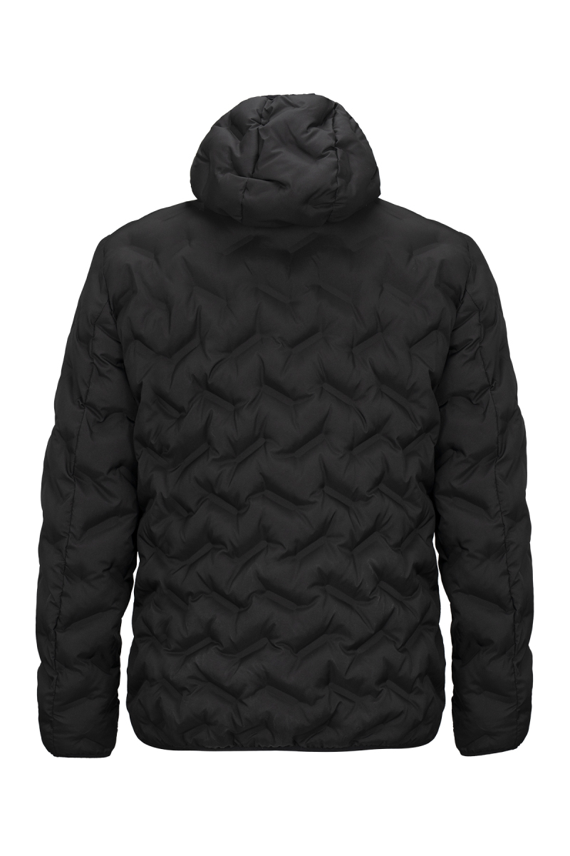 Siyah Dinamik Fit Kapüşonlu Şişme Mont - Saykı (1)