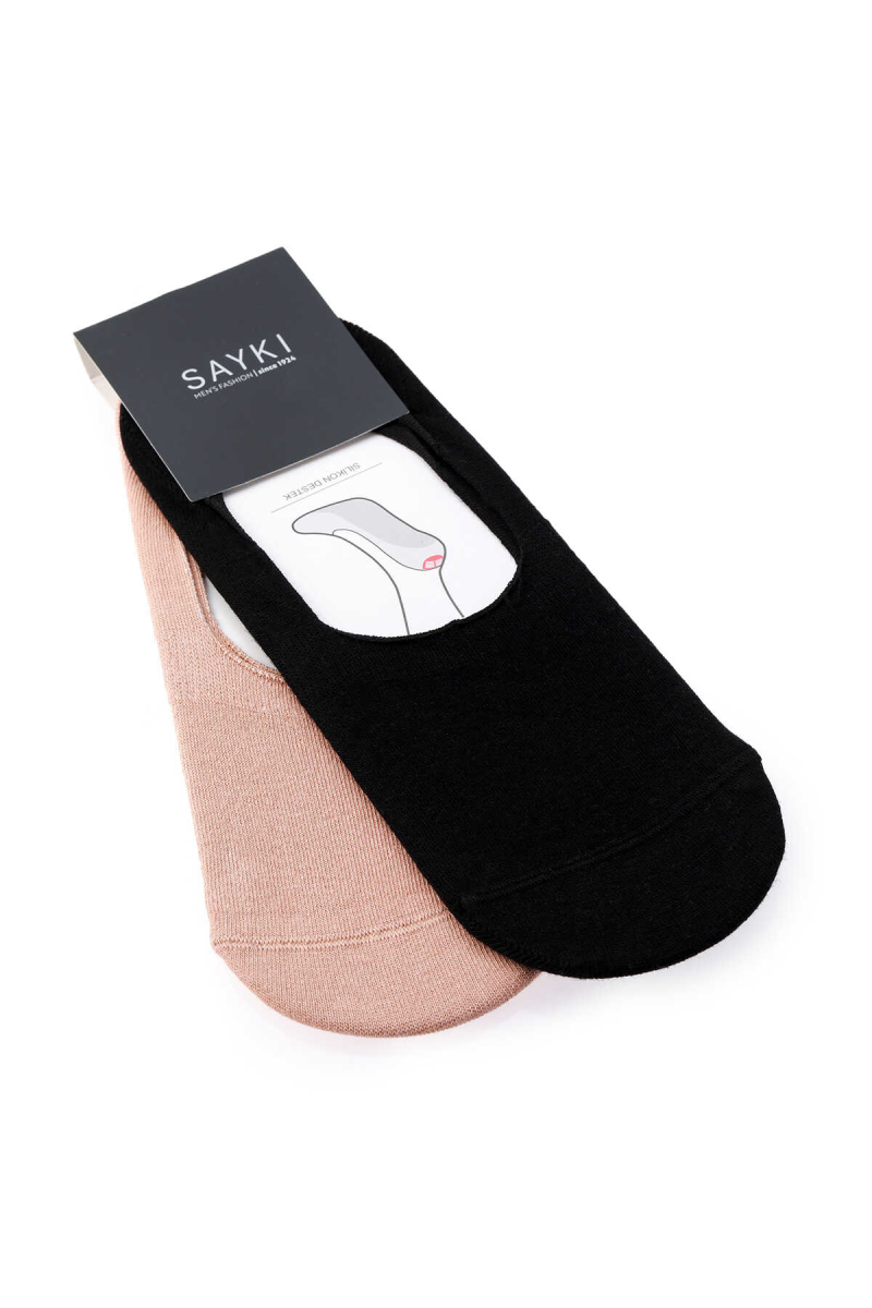 Siyah Pamuklu İkili Babet Çorap - Hatem Saykı (1)