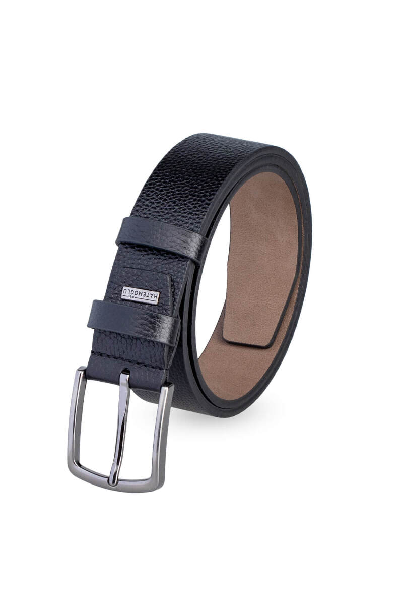 Siyah Erkek 100% Hakiki Deri Spor Kemer - Hatemoğlu