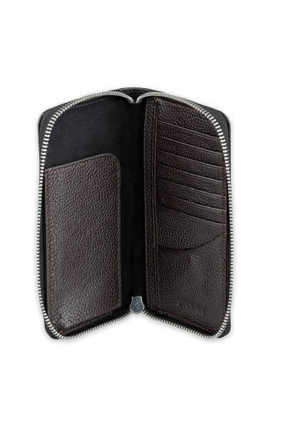 Siyah Floter 100% Hakiki Deri Cüzdan - 2