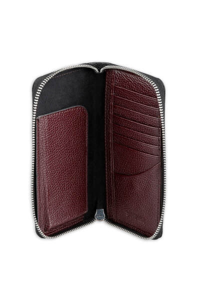 Siyah Floter 100% Hakiki Deri Cüzdan - 2