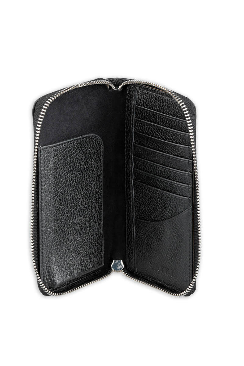 Siyah Floter 100% Hakiki Deri Cüzdan - Saykı (1)