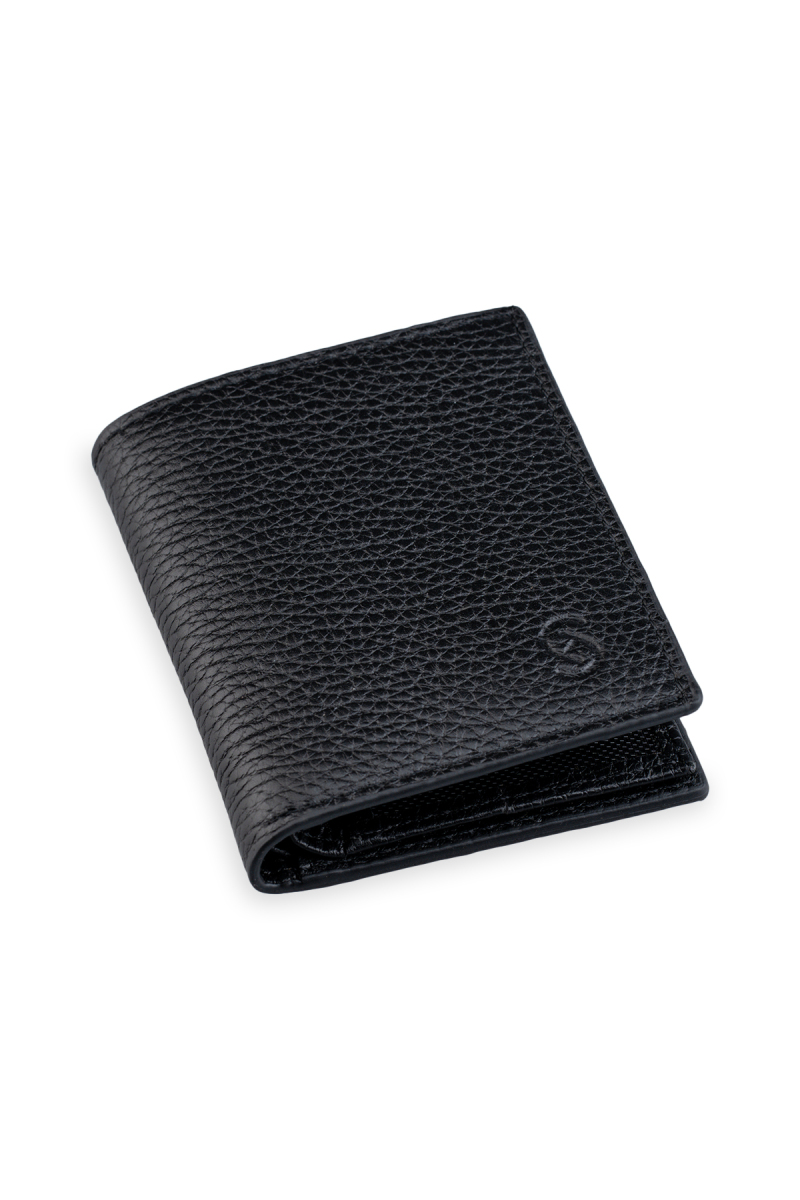 Siyah Floter Deri Cüzdan - Hatem Saykı