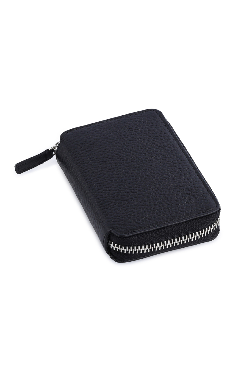 Siyah Floter Deri Cüzdan - Hatem Saykı