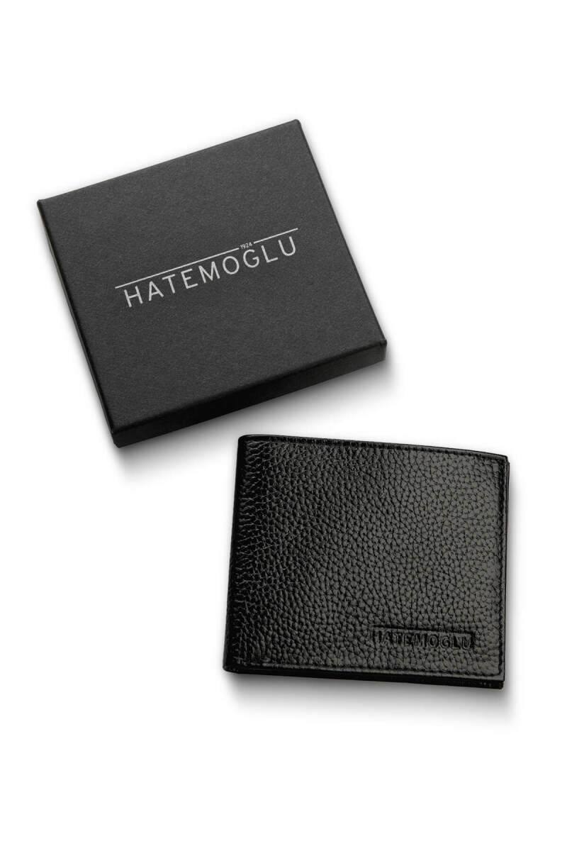 Siyah Kutulu %100 Hakiki Deri Erkek Cüzdan - Hatemoğlu