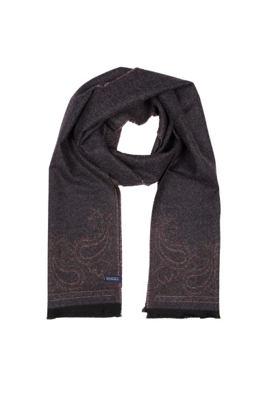 Siyah Desenli Atkı - 2