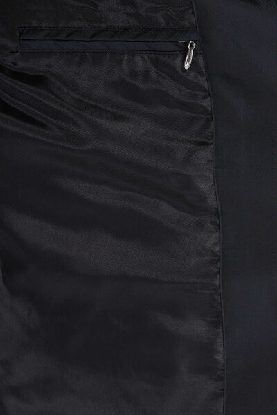 Siyah Hakim Yaka Kapitone Kaban - 10