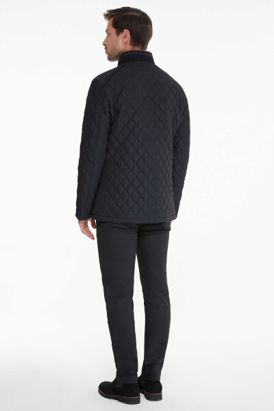 Siyah Hakim Yaka Kapitone Kaban - 3