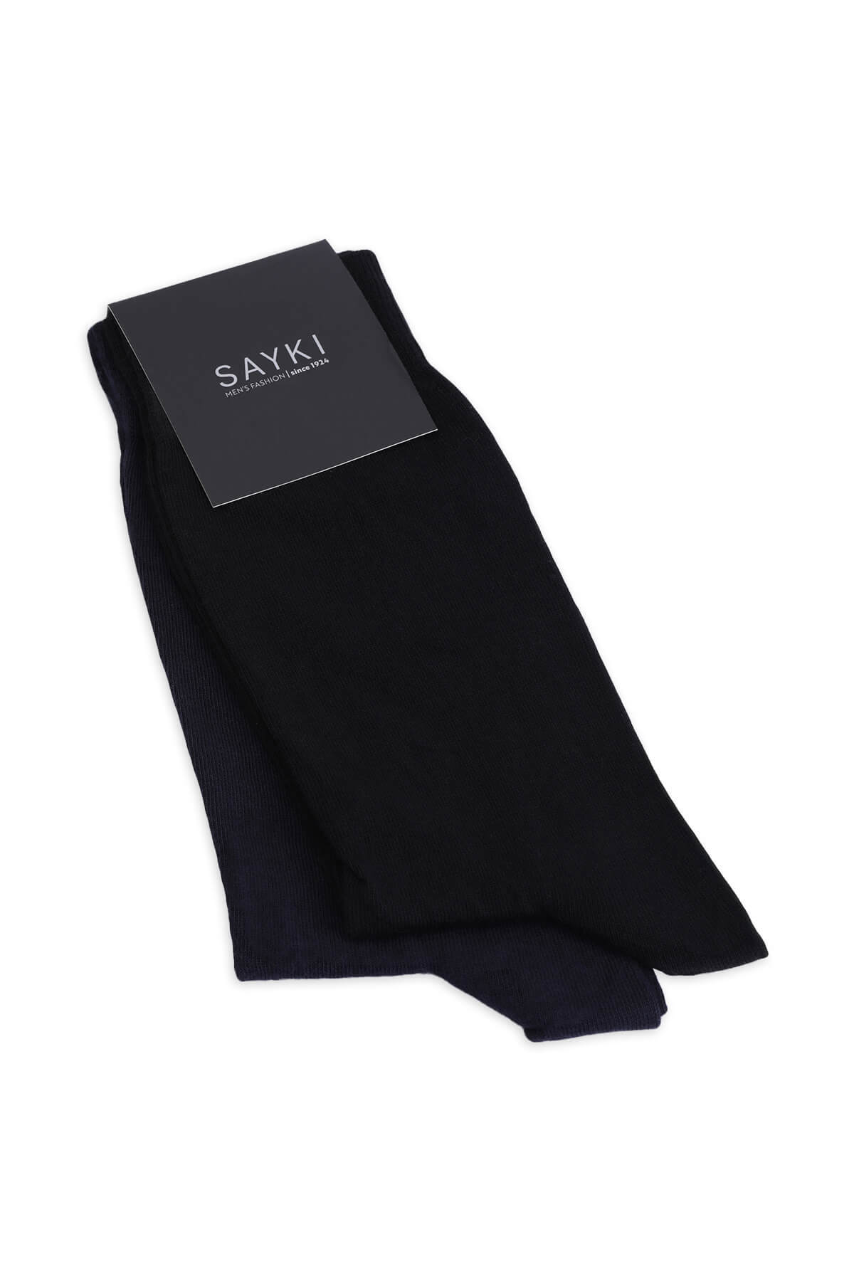 Siyah İkili Pamuklu Çorap - 1