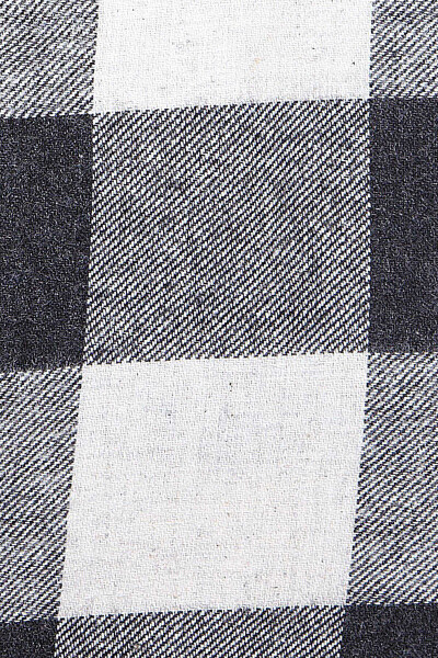 Siyah Slim Fit Kareli Pamuklu Uzun Kol Gömlek - 5