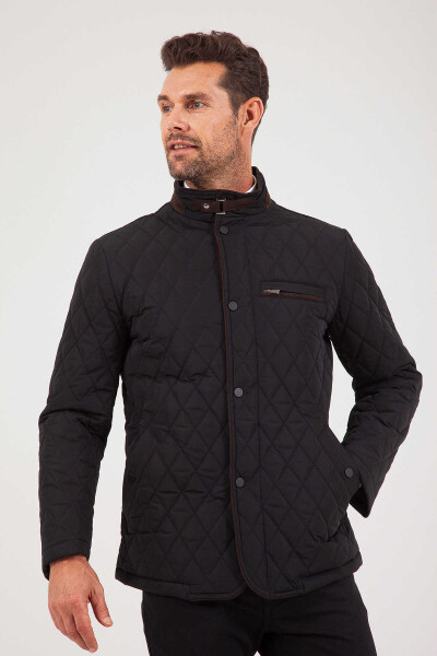 Siyah Kapitone Mont - 3