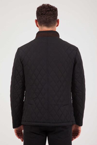 Siyah Kapitone Mont - 5