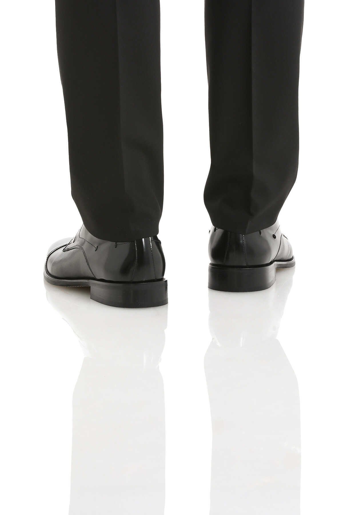 Siyah Klasik Bağcıklı Deri Ayakkabı - 6