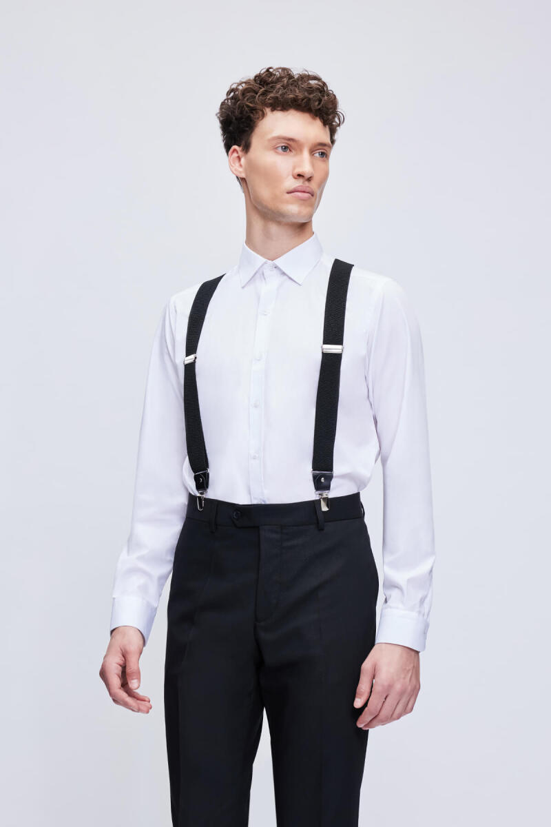 Siyah Pantolon Askısı - Hatemoğlu