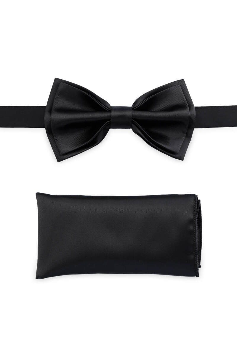 Siyah Papyon Mendil Set - Saykı