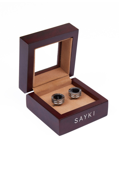 Desenli Kol Düğmesi - 2