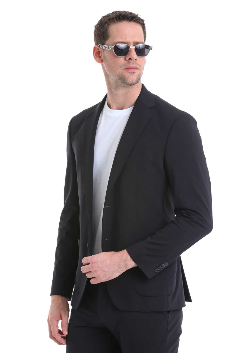 Performans Suit Siyah Slim Fit Takım Elbise - Hatem Saykı (1)