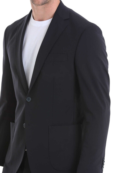 Performans Suit Siyah Slim Fit Takım Elbise - 7