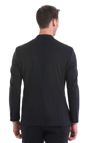 Performans Suit Siyah Slim Fit Takım Elbise - 9